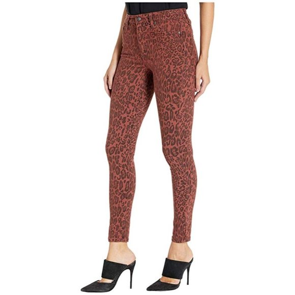 JOE'S JEANS The Charlie Ankle Skinny Jeans - Twisted Leopard Print- Size 29  NWT - Picture 3 of 3